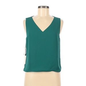 NWT Aritzia Babaton Murphy Blouse V-neck Sleeveless Top Size M